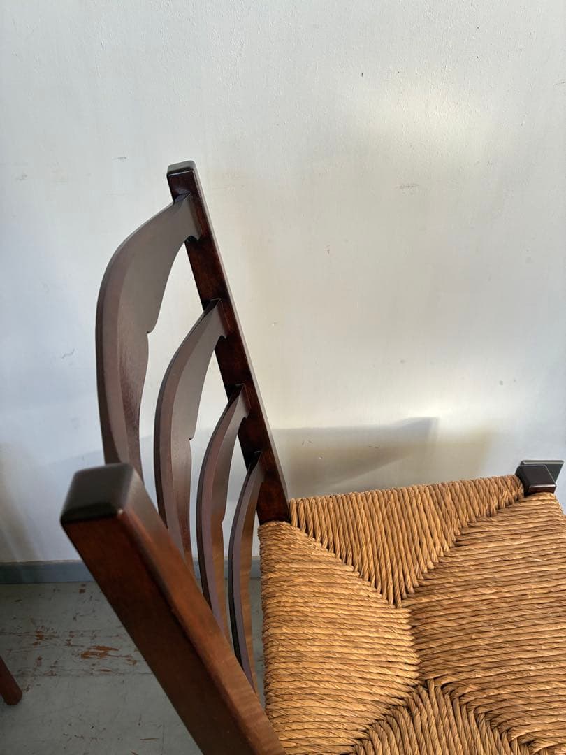 松本民芸家具 517型ラッシチェア ラダーバック バーナードリーチ 柳