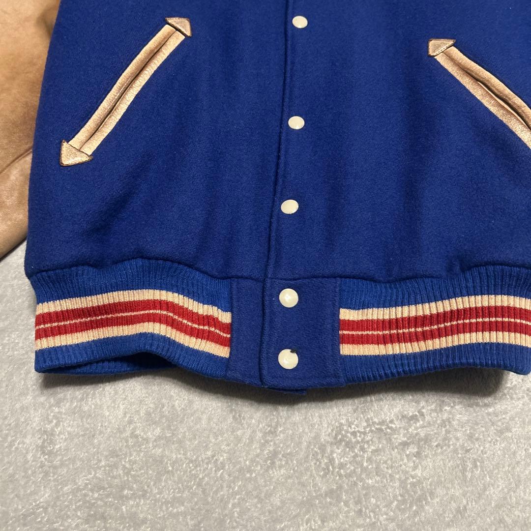 スタジャン NHL ニューヨークレンジャーズ ビーバールーツ カナダ製 袖