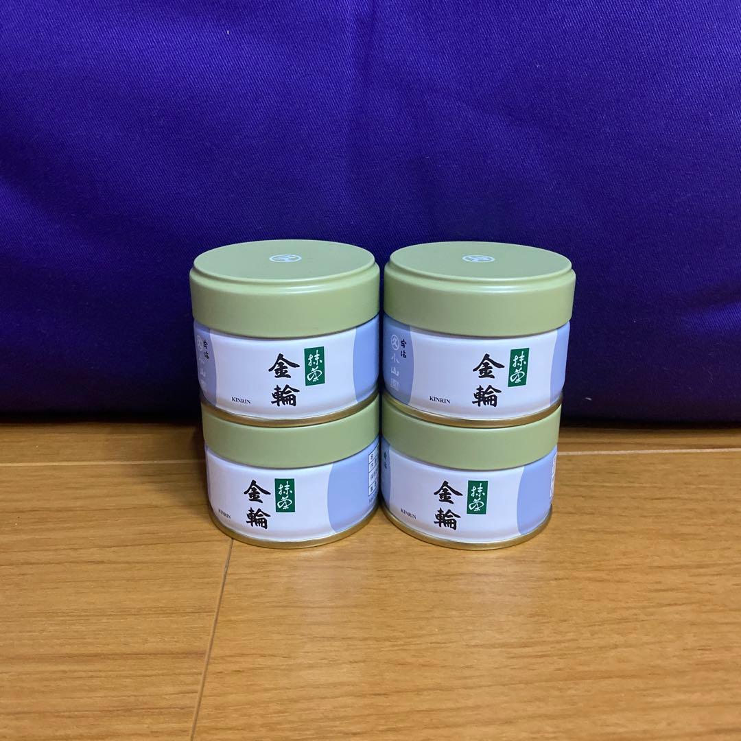 宇治 丸久小山園 抹茶 金輪 缶入 20g 4缶 Amazon | 丸久小山園 抹茶 金輪20g缶 -kinrin macha- | 丸久小山園