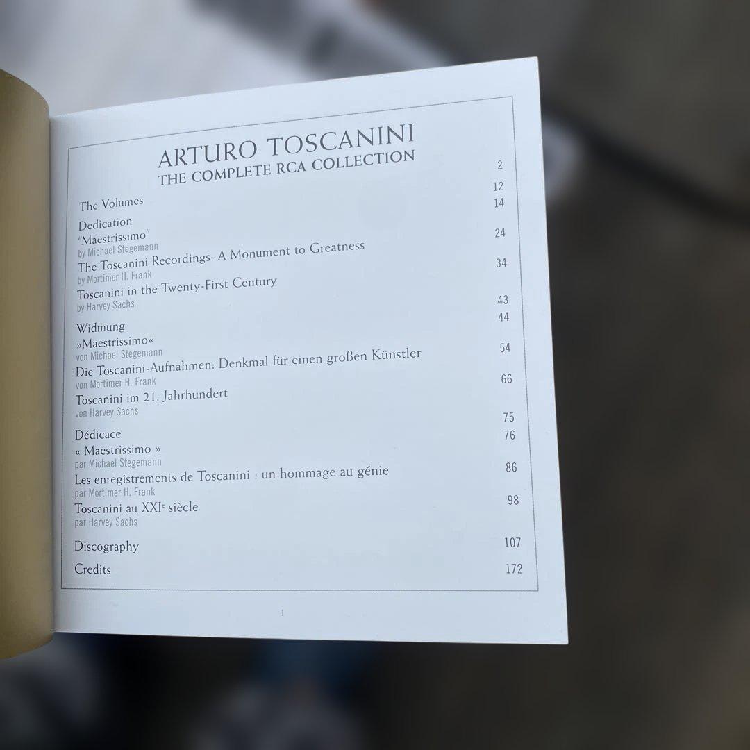 【特価】トスカニーニ RCA録音CD 全集　84CD+冊子　 [DVD欠品］