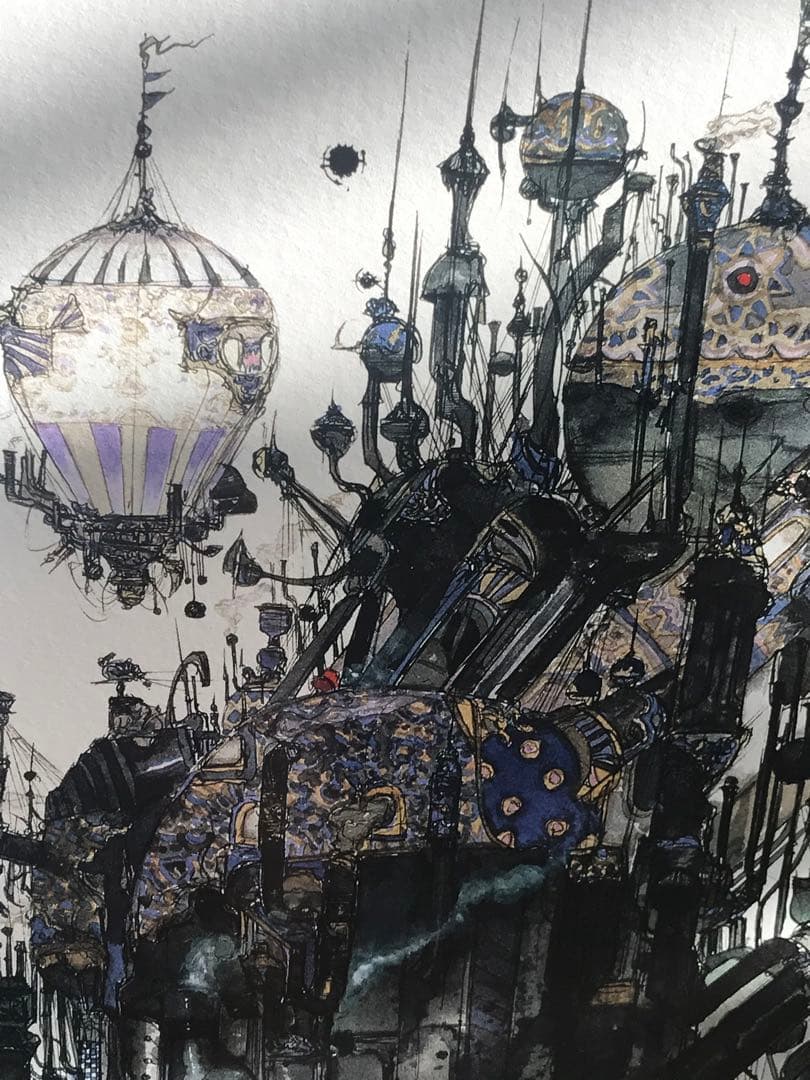 天野喜孝 FF6 「街」ジクレ 完全オーダー 版画 ティナ 魔導アーマー