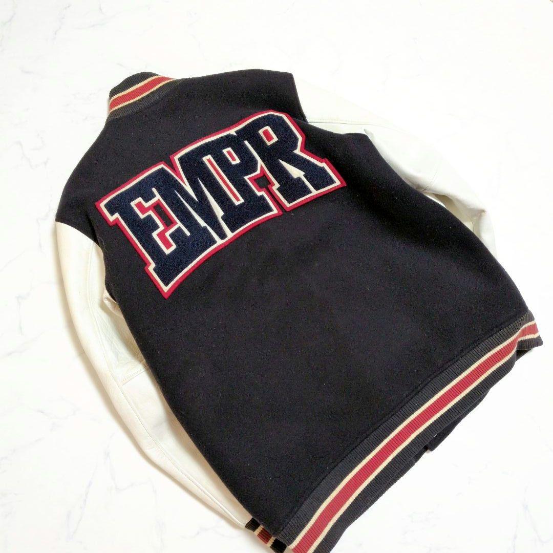 エンパイア スタジャン 切替 カウレザー キルティング ワッペン