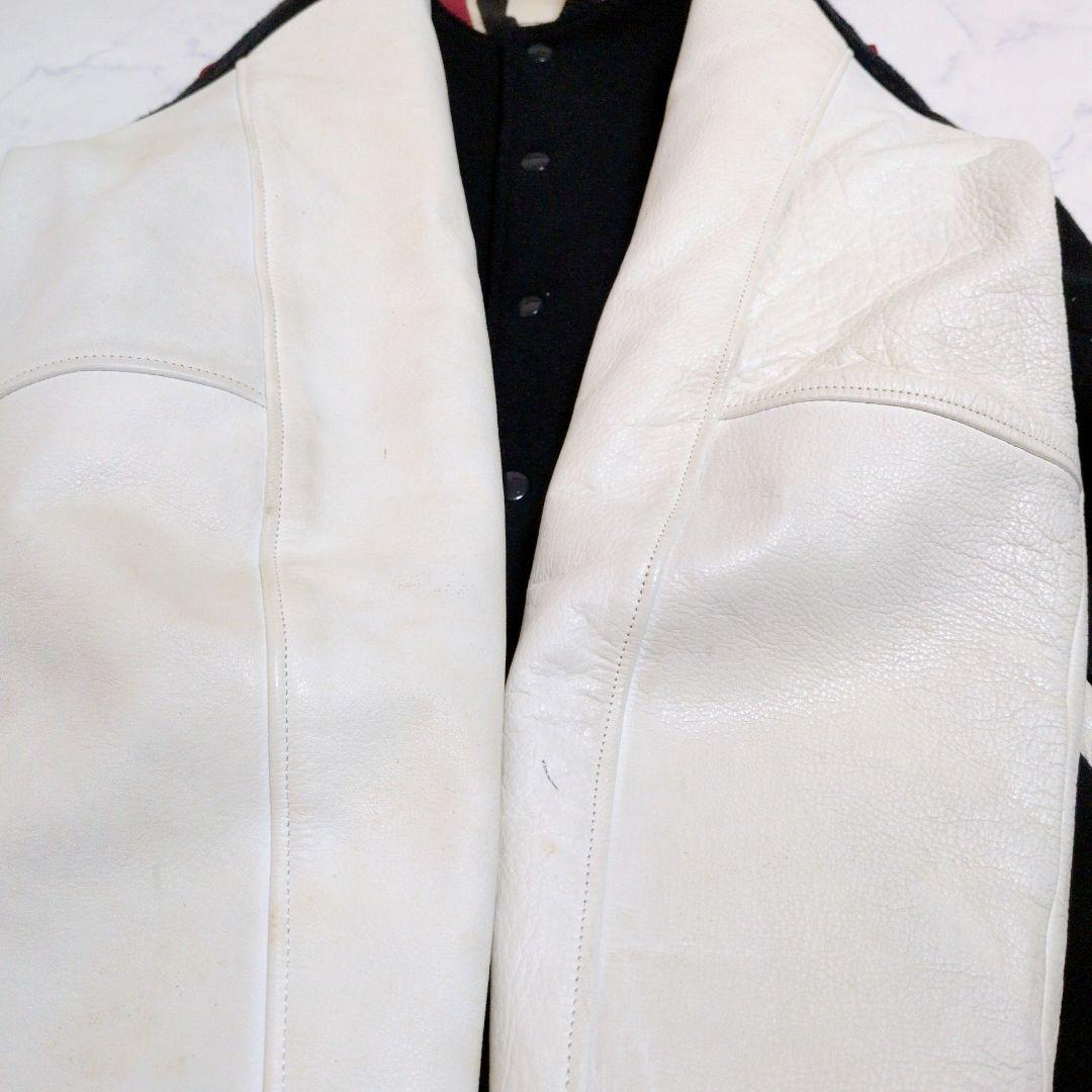 エンパイア スタジャン 切替 カウレザー キルティング ワッペン