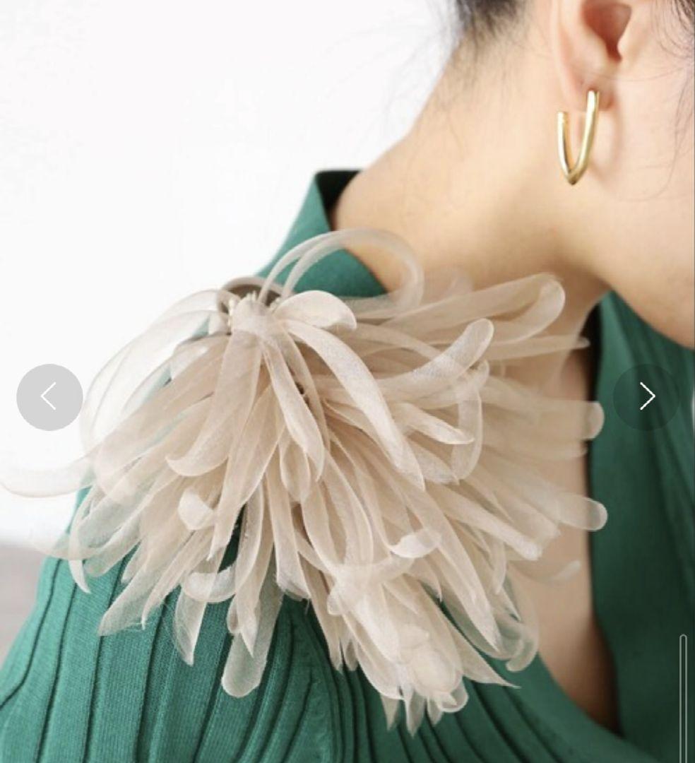 新品！大草直子コラボ【VERMEIL par iena】オーガンジー コサージュ