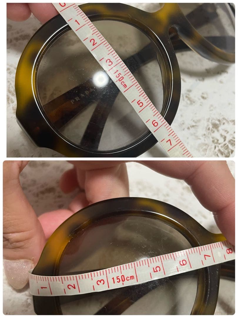 正規品 美品 プラダ べっこう調 デカサングラス SPR06R-F ブラウン