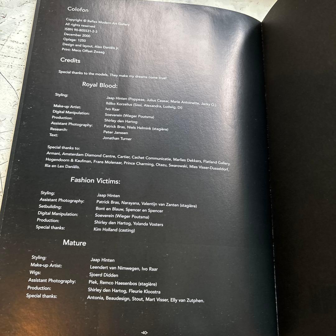 希少　Violence and Passion　Erwin Olaf　写真集