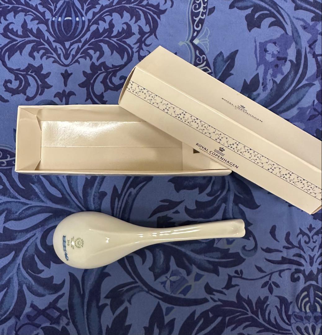 ロイヤルコペンハーゲン ブルーパルメッテ スプーン（レンゲ）3本 www
