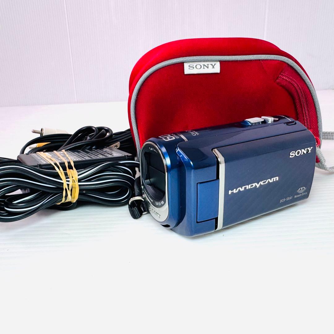 SONY デジタルビデオカメラ　DCR-SX41 ブルー Amazon.com : Sony DCR-SX41 Flash Camcorder w/60x Optical Zoom