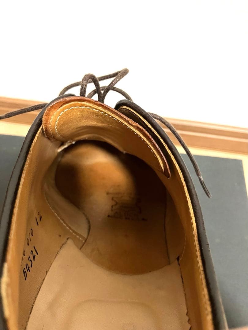 使用数回】オールデン バーガンディコードバン 54321 9ハーフD - メルカリ