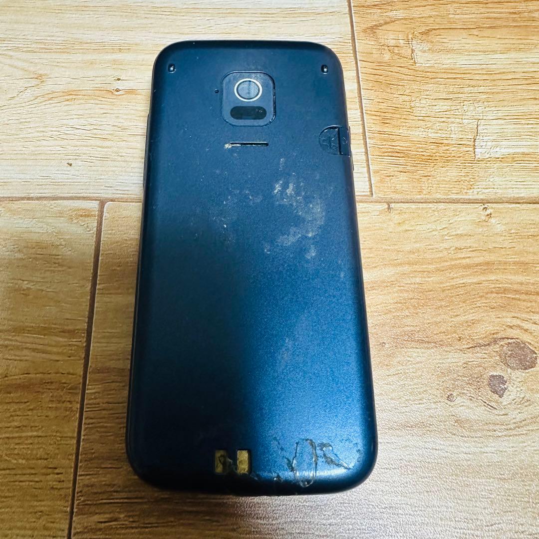 ドコモ らくらくホン F-01M ネイビー nanoSIM対応 通電動作OK - メルカリ