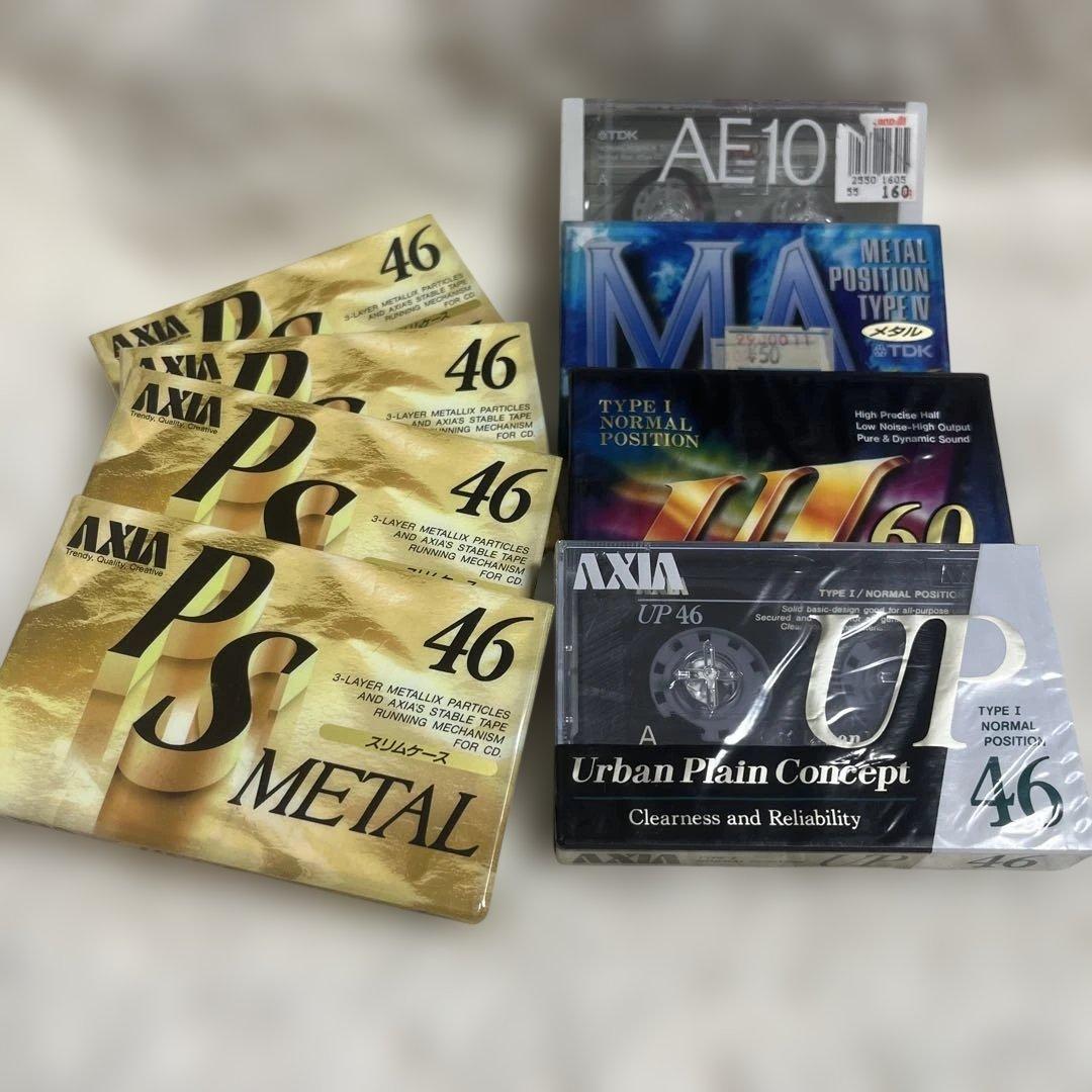 METAL46 AXIA メタルポジション 他8個セット 未開封 カセットテープ