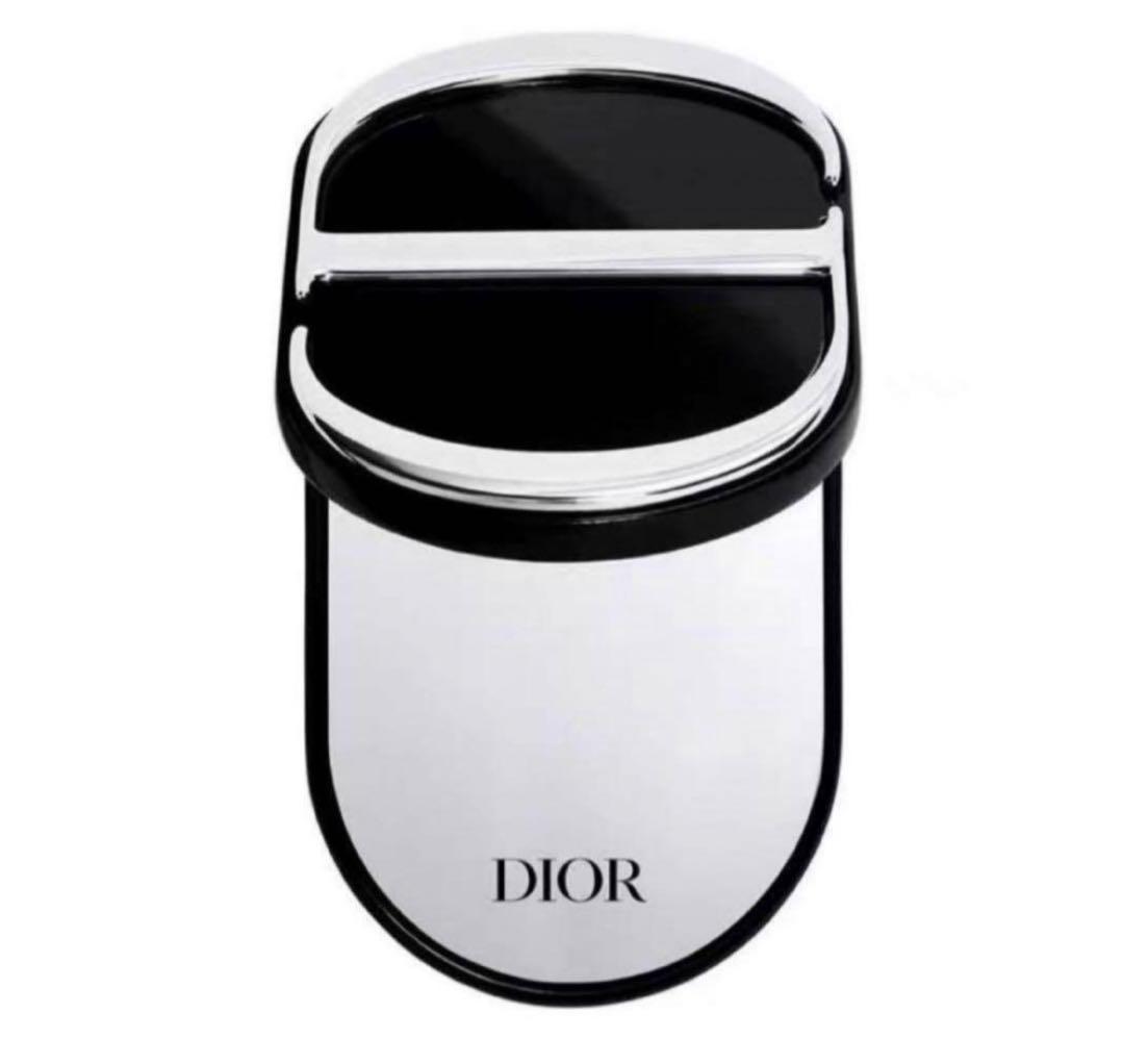 Dior 手鏡 黒　スマホミラー　ノベルティ 新品 ディオール ノベルティ ハンドミラー 手鏡 DIOR 2024 ブラック 黒