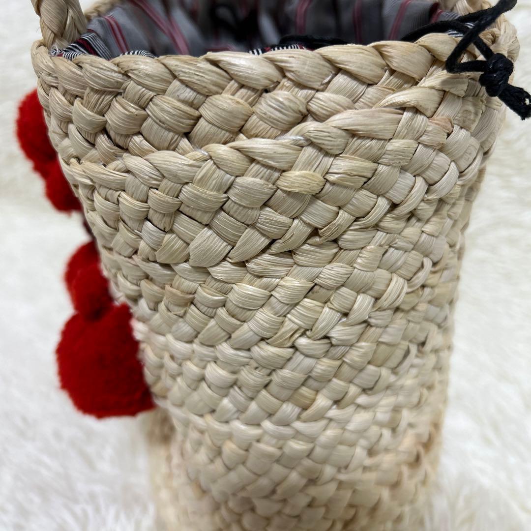 《ear PAPILLONNER》ロブスター刺繍のかごバッグ