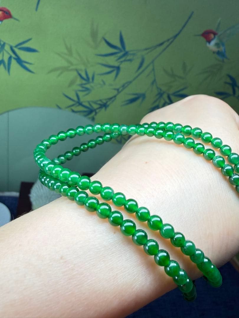 貴重‼️希少品‼️天然本翡翠 最高品質ロウカン質極上氷陽緑翡翠