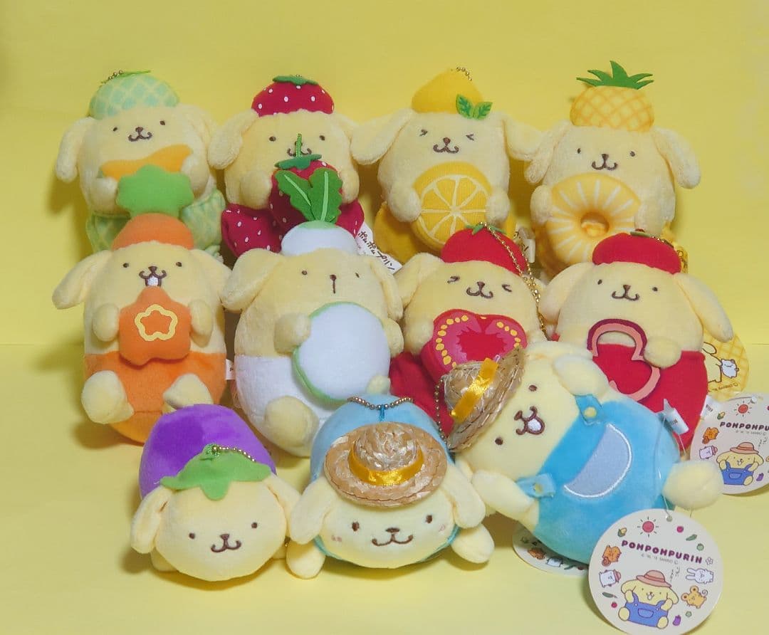 新品・タグ付き】ポムポムプリン野菜マスコット全種類セット