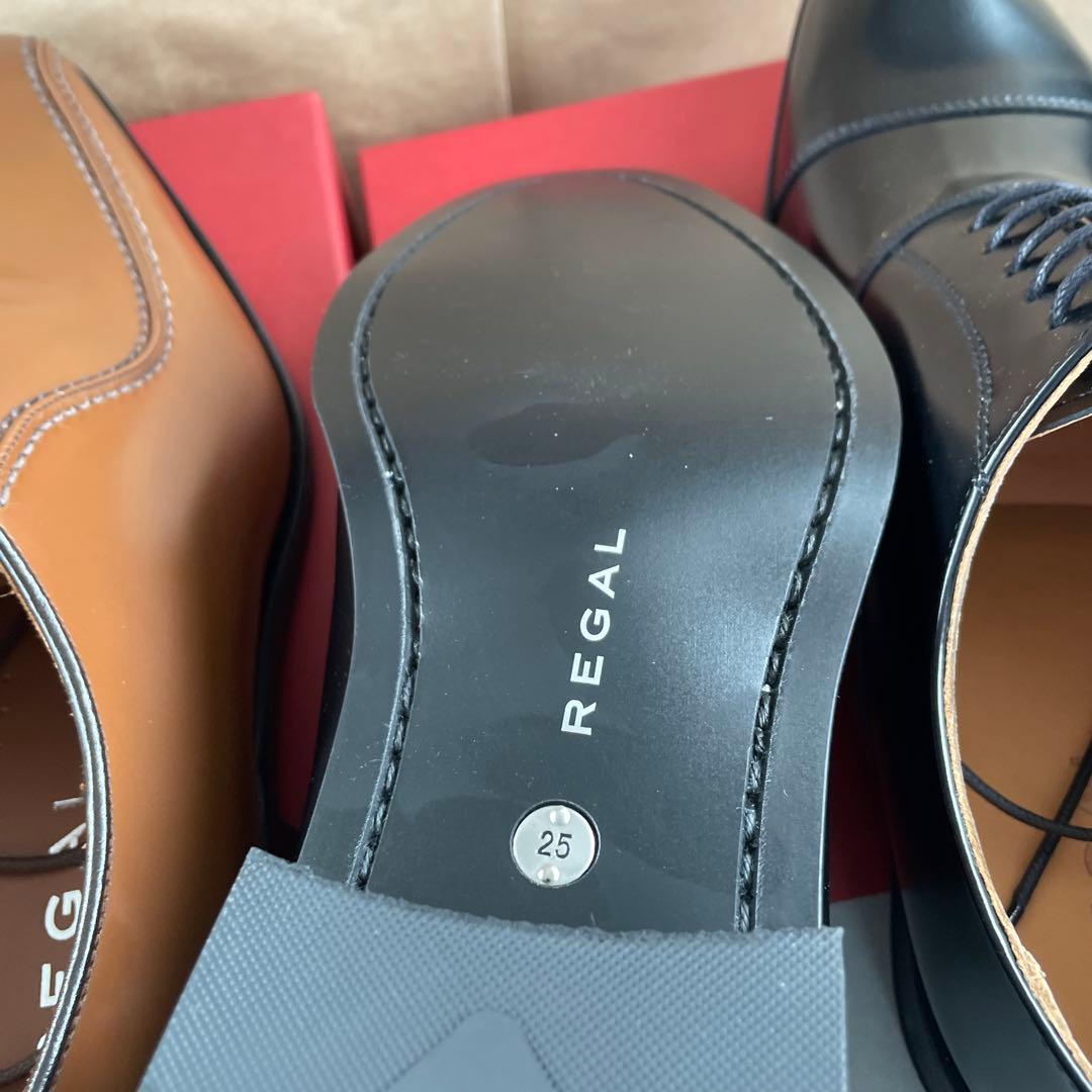 リーガル 318Rブラウン 811Rブラック 25CM 2足セット