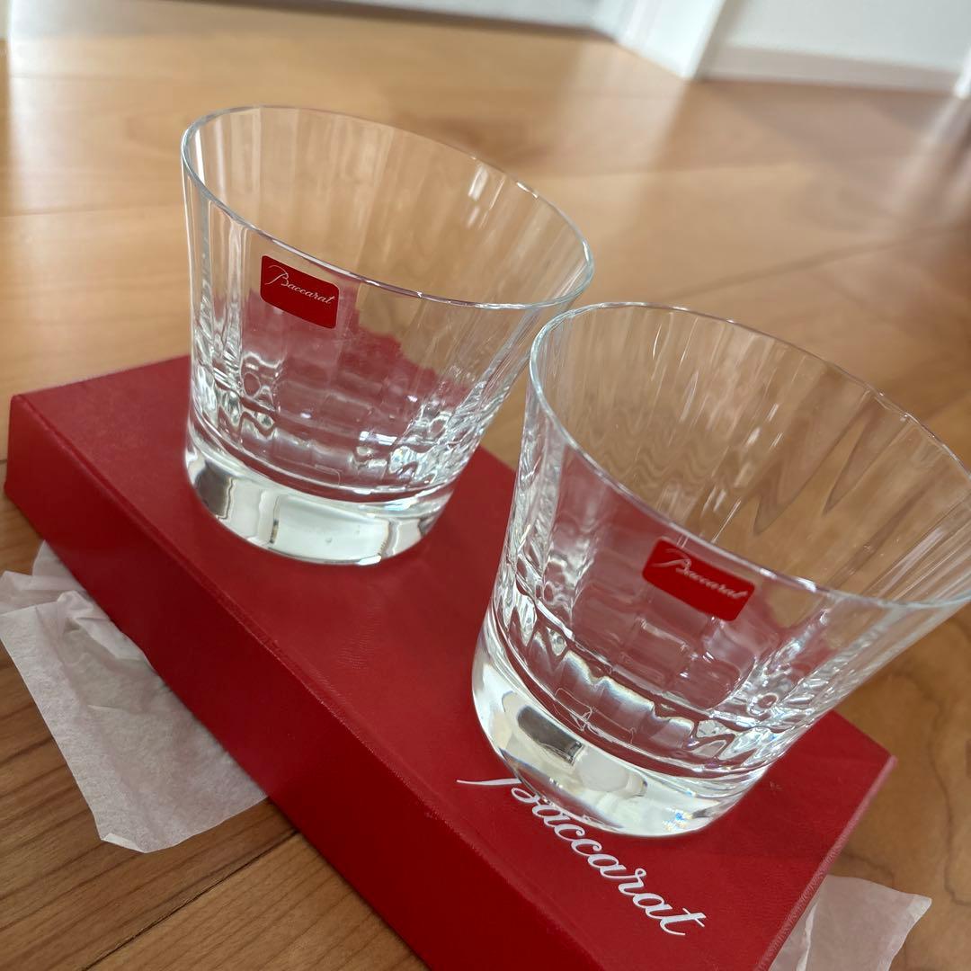 Baccarat クリスタルロックグラス 2個セット - メルカリ