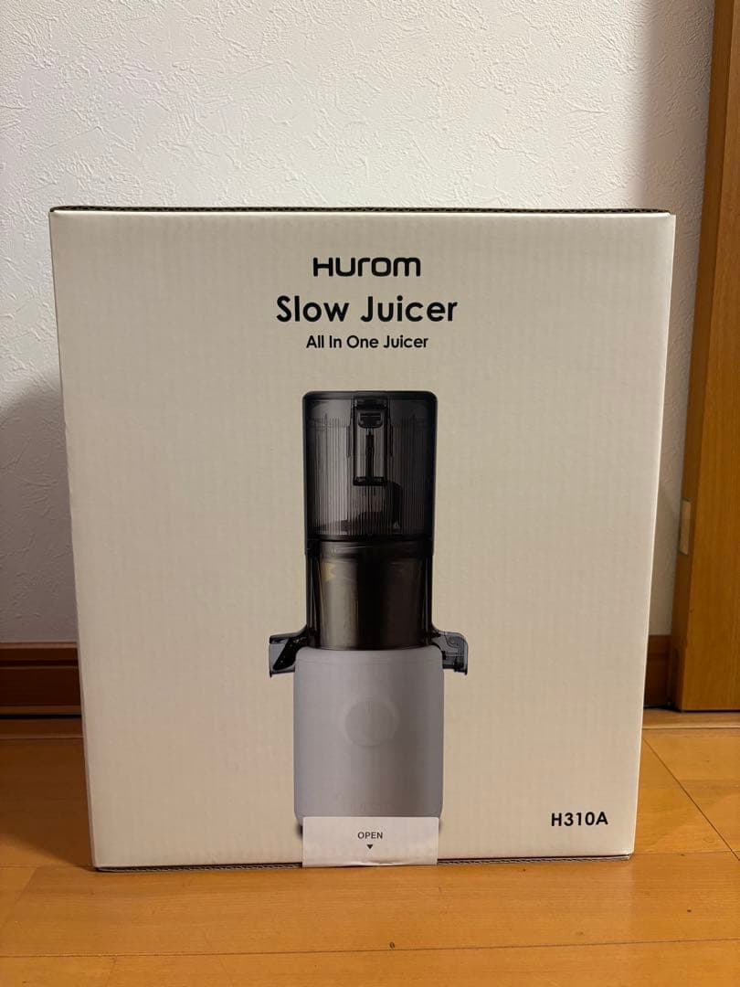 [新品・未開封]HUROM スロージューサー H310A BLACK HUROM（ヒューロム） スロージューサー H310A コールドプレス 低速