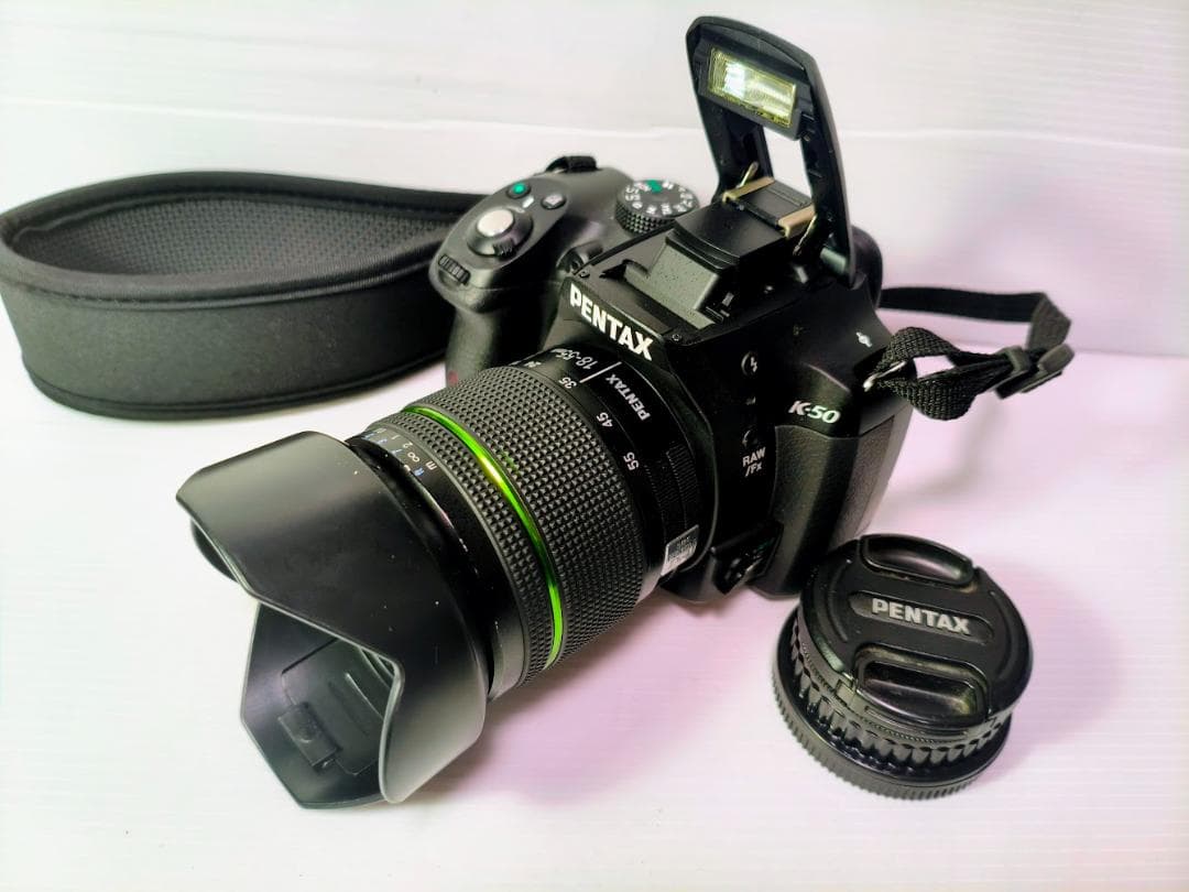 黒死病対策】【内臓電池交換】PENTAX K-50 黒＋WRレンズ - メルカリ