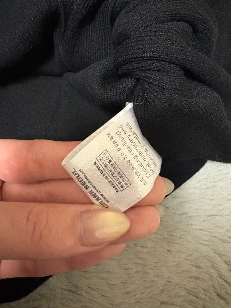 CRANK リボン ニット カーディガン ブラック twice - メルカリ