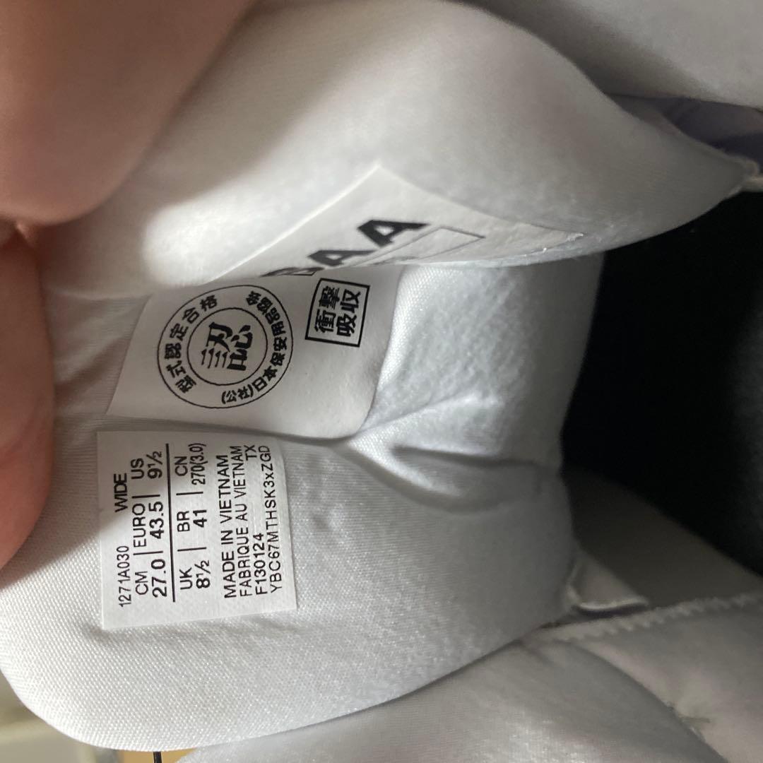 90A ホワイト安全靴 27.0cm 箱付き