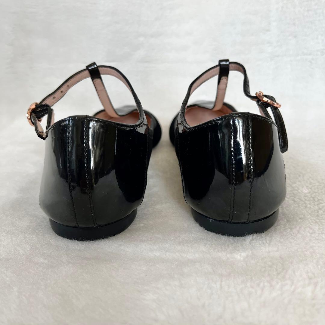 美品☆レペット 37 フラットパンプス Tストラップ エナメル スエード