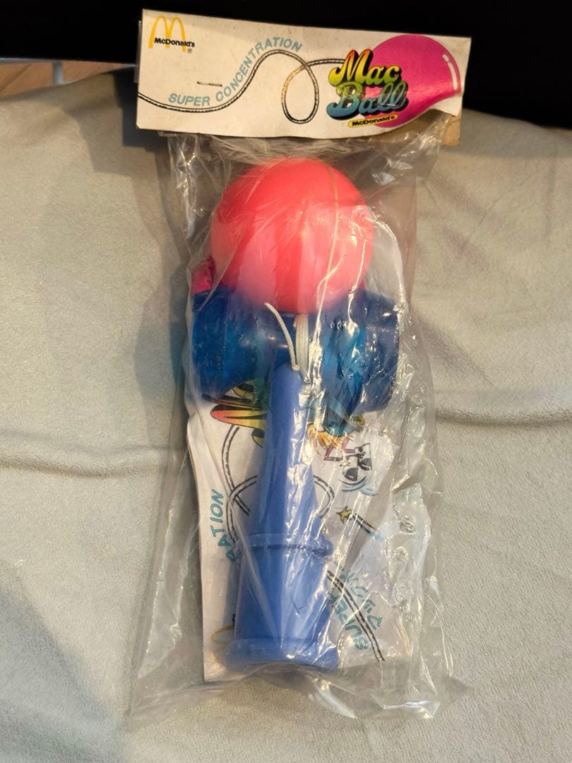 美品】80sマックボール (マクドナルドのけん玉) ブック付日本けん玉