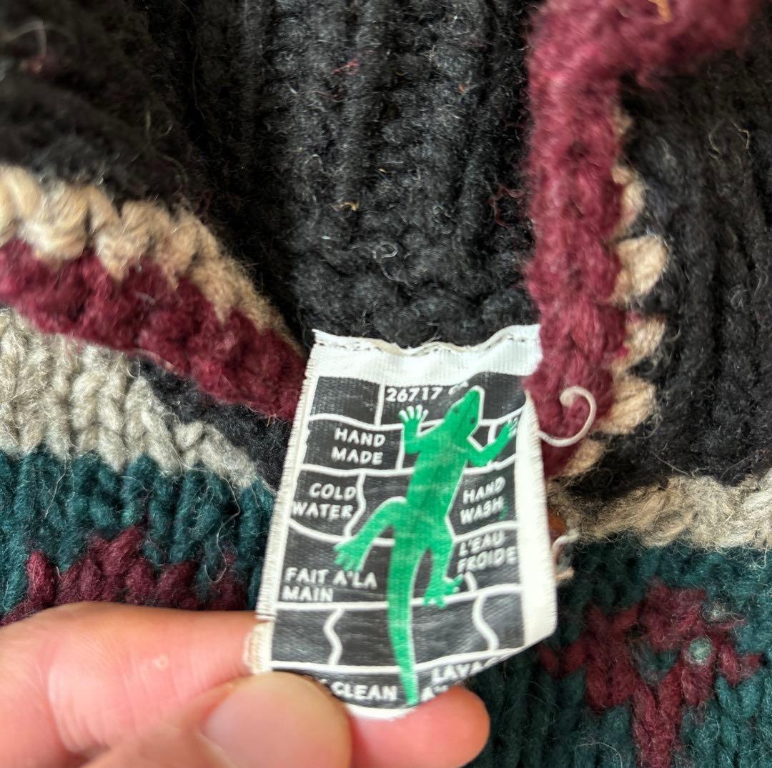 エクアドル ビンテージ ハンドニット ウール セーター 80s 90s 古着
