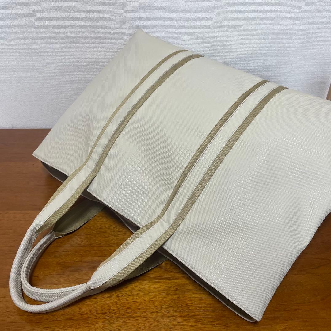 《極美品》ボッテガヴェネタ ナイロン×レザー ハンドバッグ ベージュ系