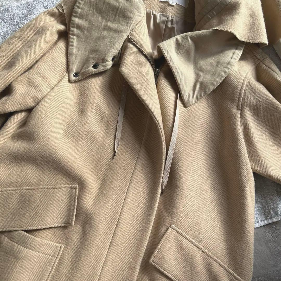 最終値下 chalayanチャラヤン ベージュ変形コート コクーンオーバー