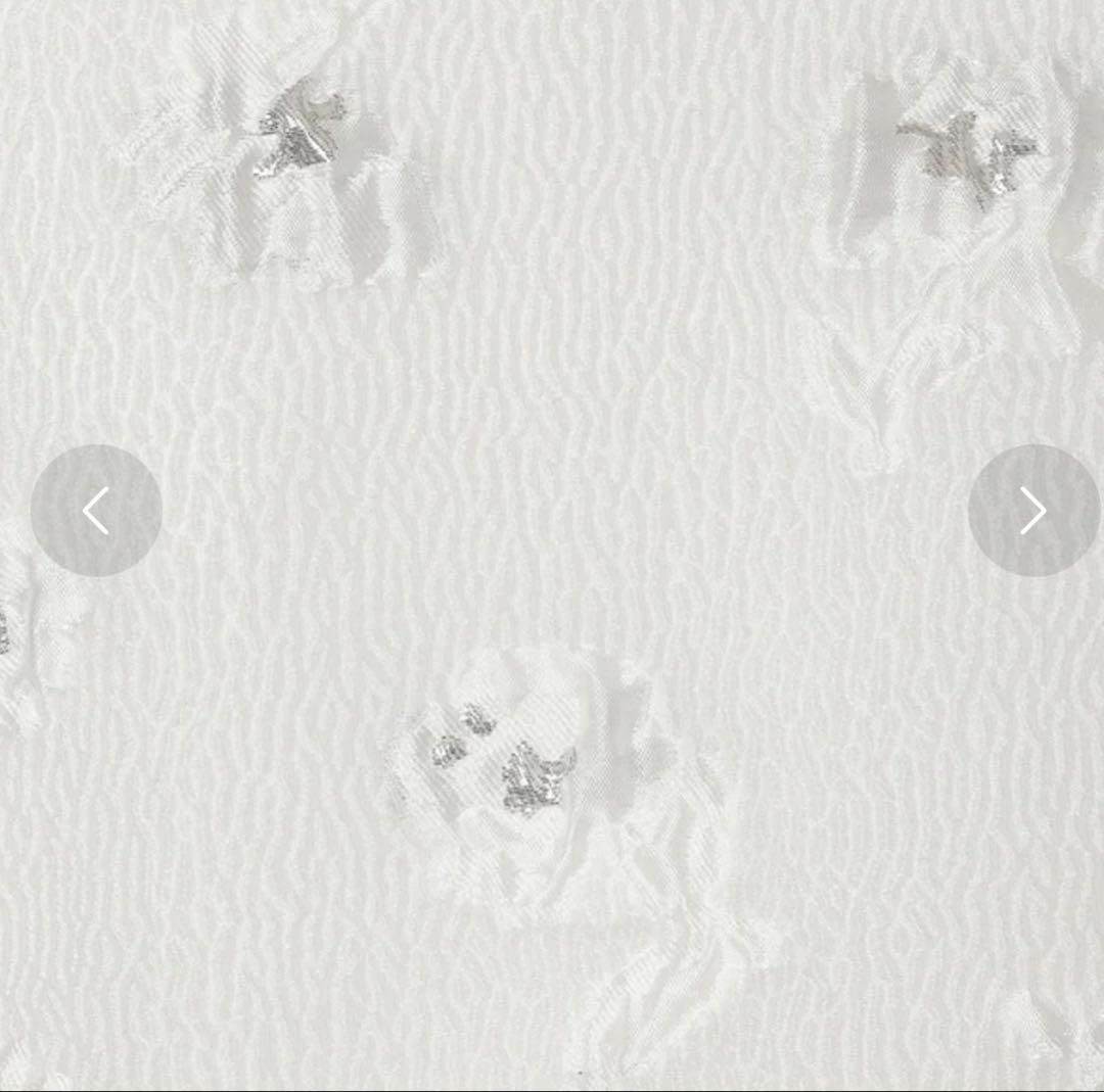 新品】Audie a Muses シルバーフラワージャカードブラウス（オフ）