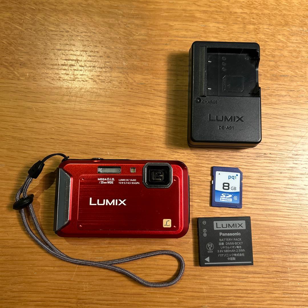 【動作確認済】パナソニック LUMIX DMC-FT20 防水　CDカード付き 動作確認済】パナソニック LUMIX DMC-FT20 防水 CDカード付き - メルカリ