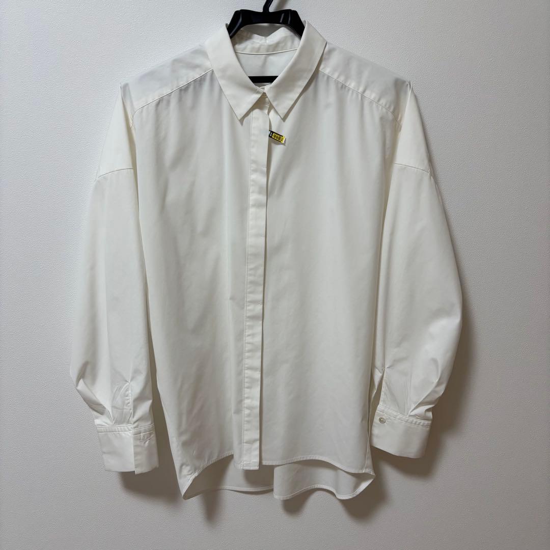 soeju ソージュ コクーンシャツ ホワイト M UVカット ウォッシャブル