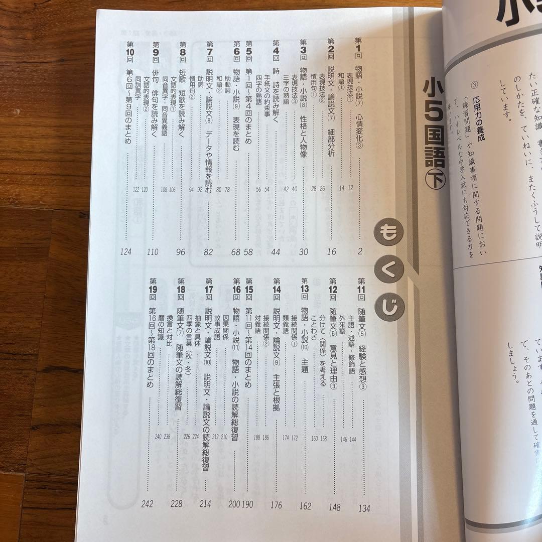 早稲田アカデミー 練成問題集 国語 小5下 解答解説付き - メルカリ