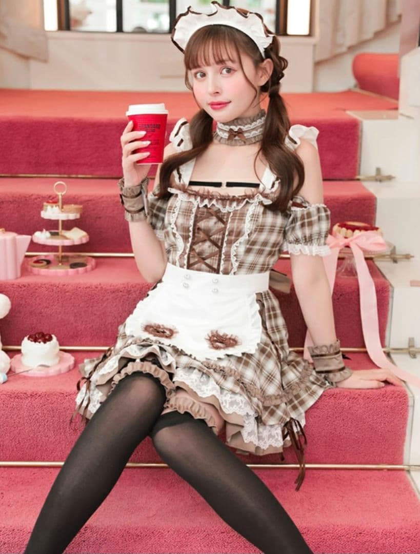 マリームーン チョコレートチャンクチェックメイド バレンタインコスプレ