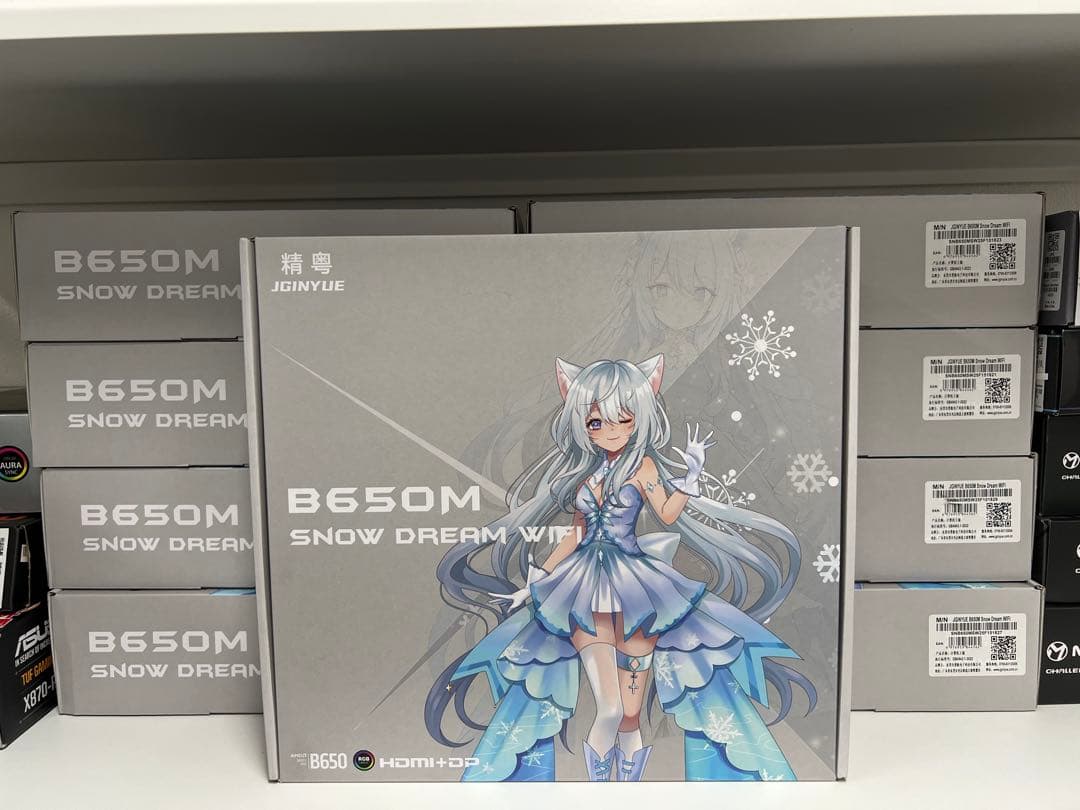 「正規代理店 」「新品 未使用」JGINYUE B650M雪の夢 WIFI