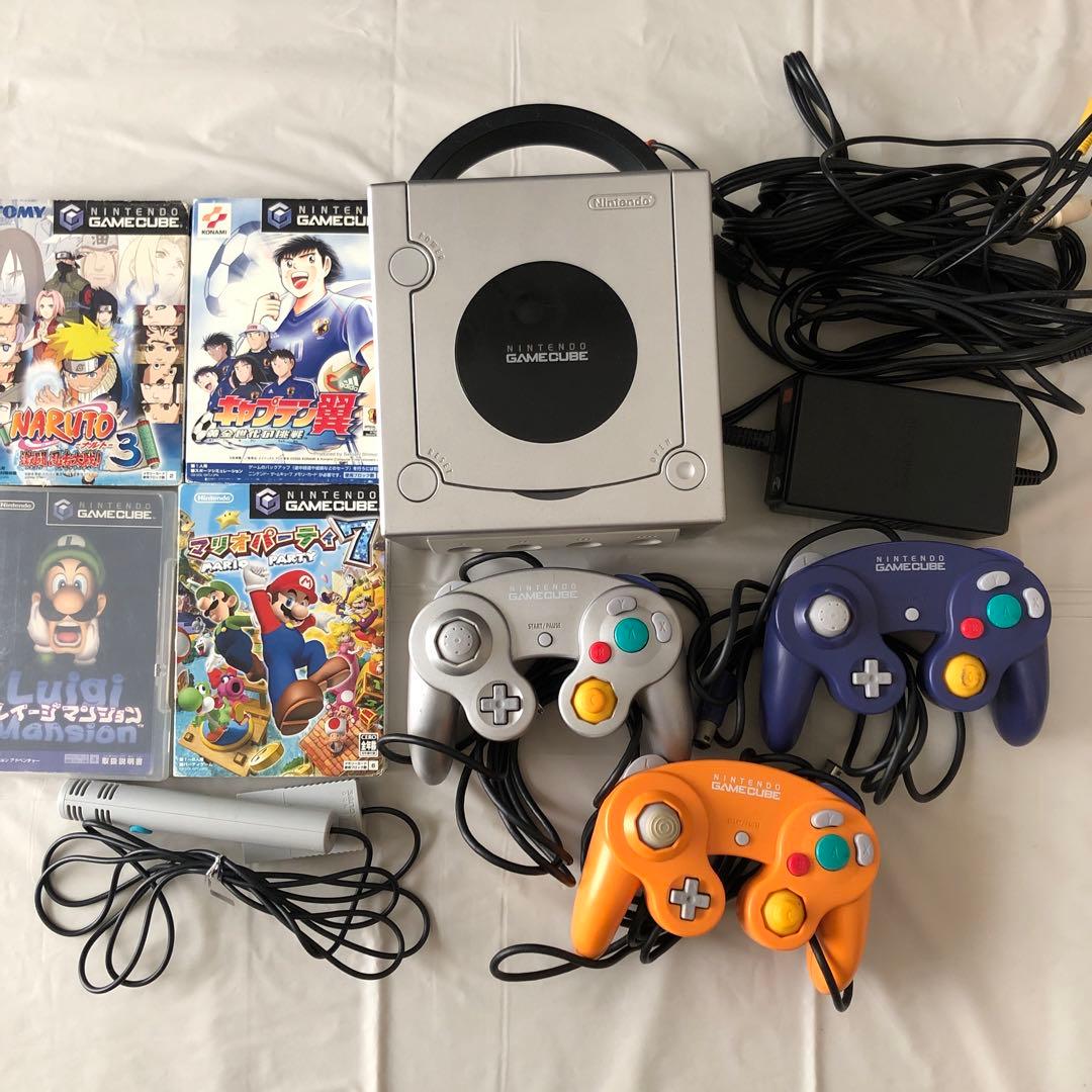 GAMECUBE本体＋マイク、ソフト4、コントローラー3 Amazon | ニンテンドーゲームキューブ専用コントローラ ブラック