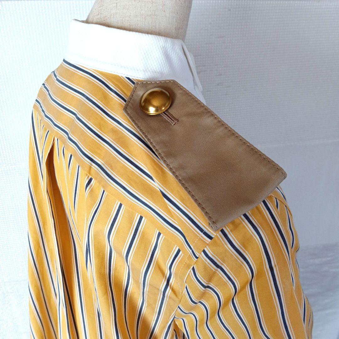 タグ付美品◇sacai サカイ アシンメトリー ストライプシャツ