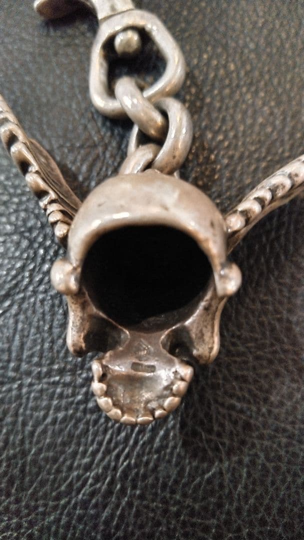 こ*ば様 THIRTEENDESIGNS ウイングスカルキーチェーン142g 9 - メルカリ