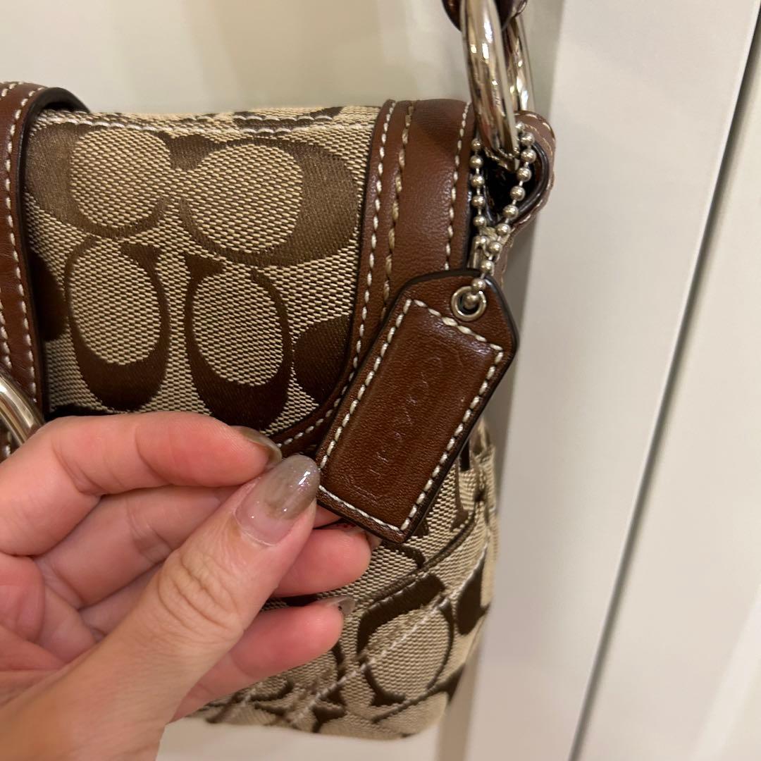 極美品 Coach 10296 コーチ シグネチャー ワンショルダー バッグ