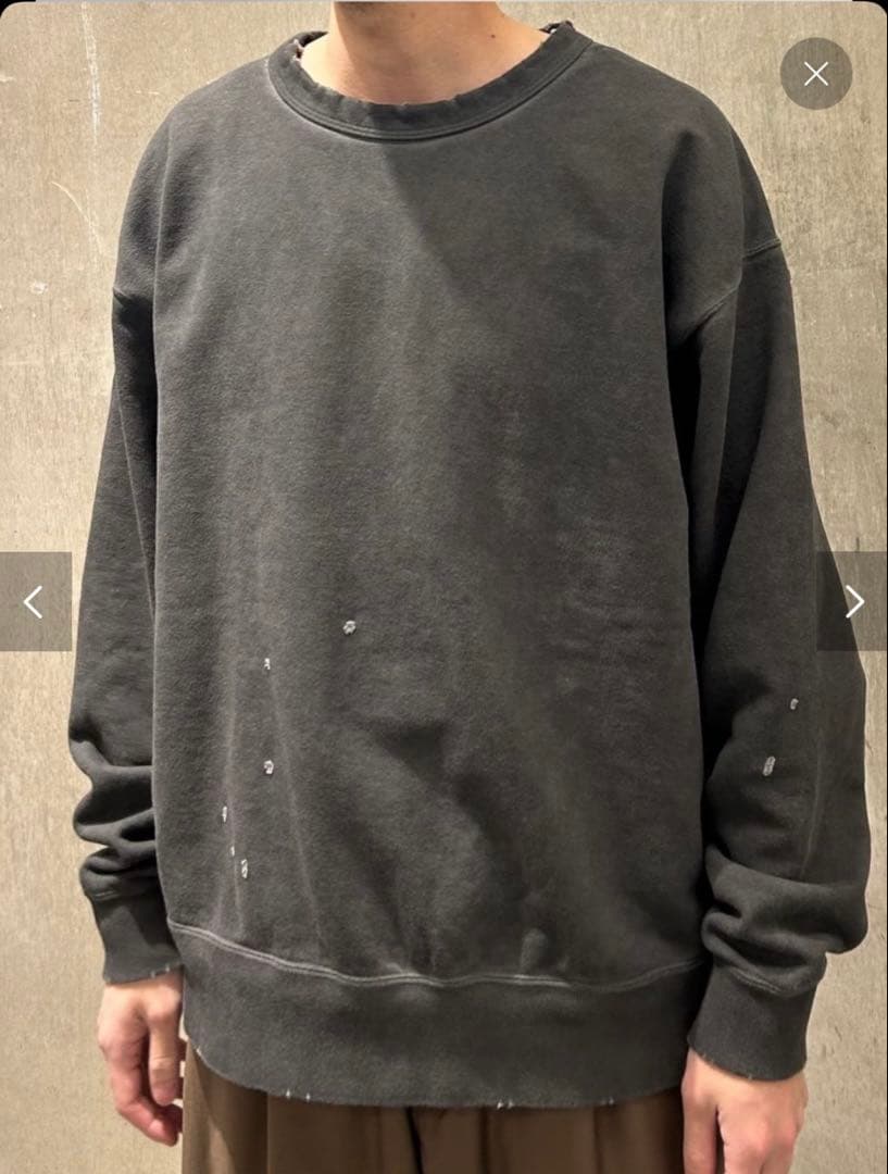 【J.S.stead】 パシフィック裏毛ダメージスウェット