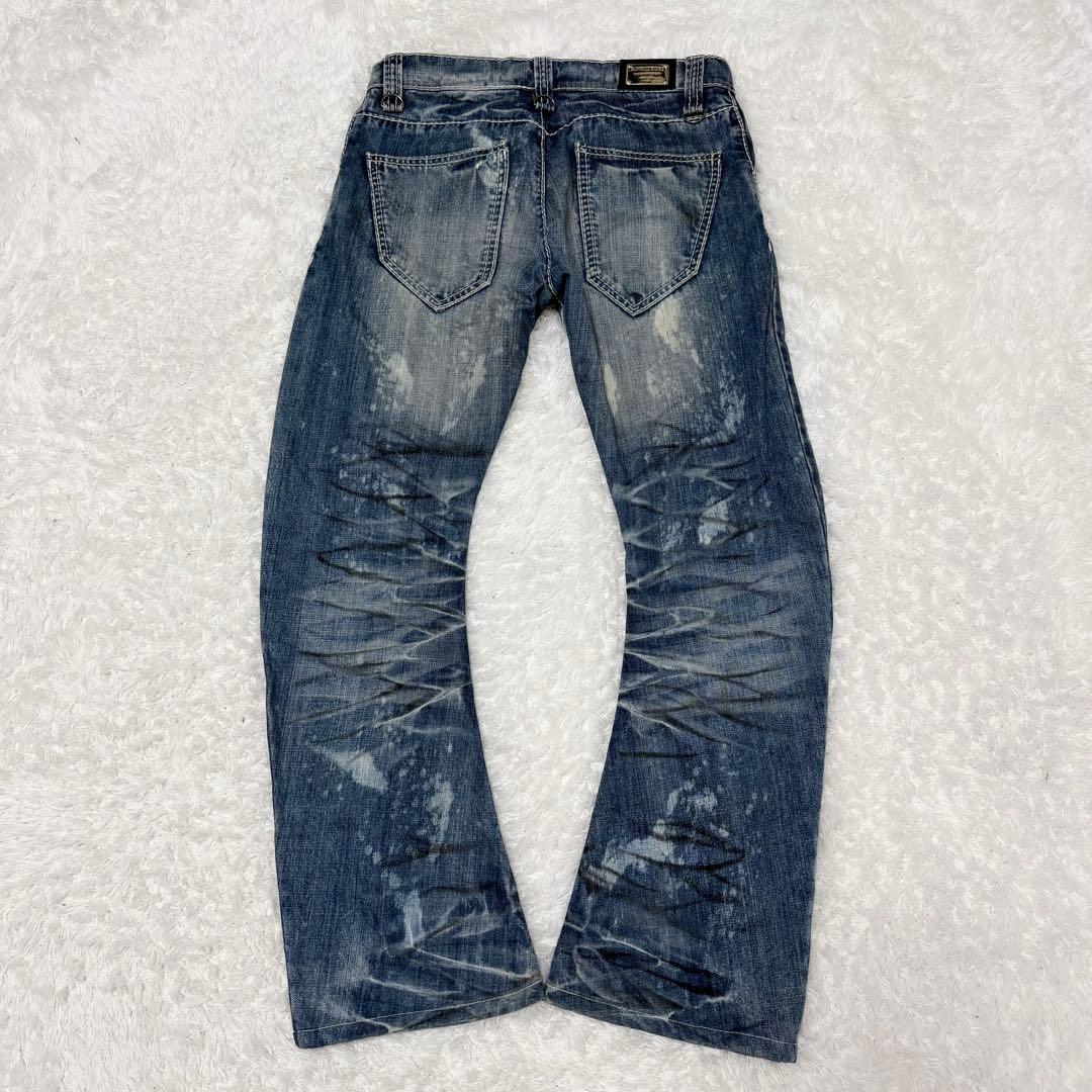 美品 BUFFALO BOBS 鬼ヒゲ バナナカット フレアデニム y2k 平成 - メルカリ