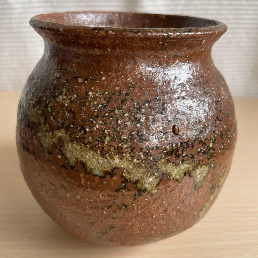 茶色の陶器 壺 花器 - 工芸品アウトレット ストア