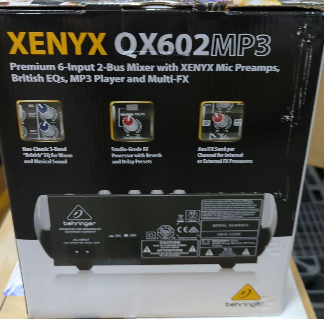 BEHRINGER XENYX アナログミキサー QX602MP3 - メルカリ