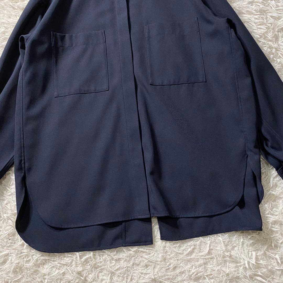 極美品】カオス 長袖シャツ オーバーサイズ リネン混 バックスリット