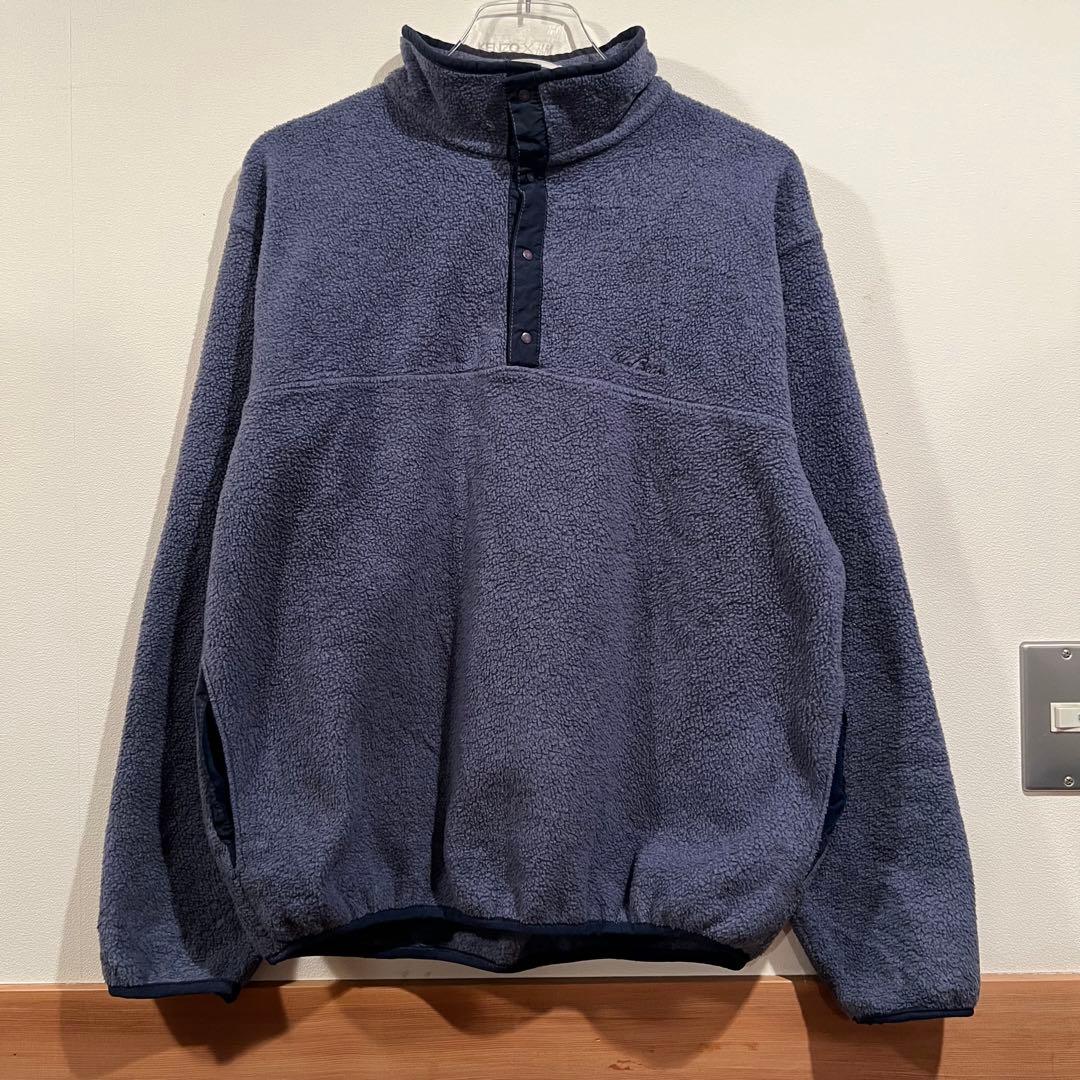 70s 80s LLBean 筆記体ロゴ ハーフスナップフリース エルエルビーン