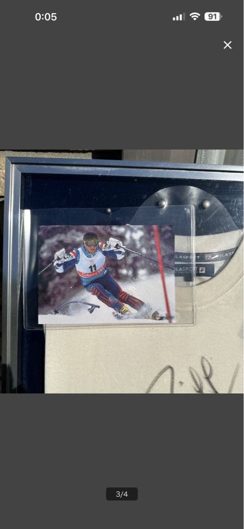 直筆サインTシャツ⭐️アルベルト.トンバ☆イタリア☆オリンピック