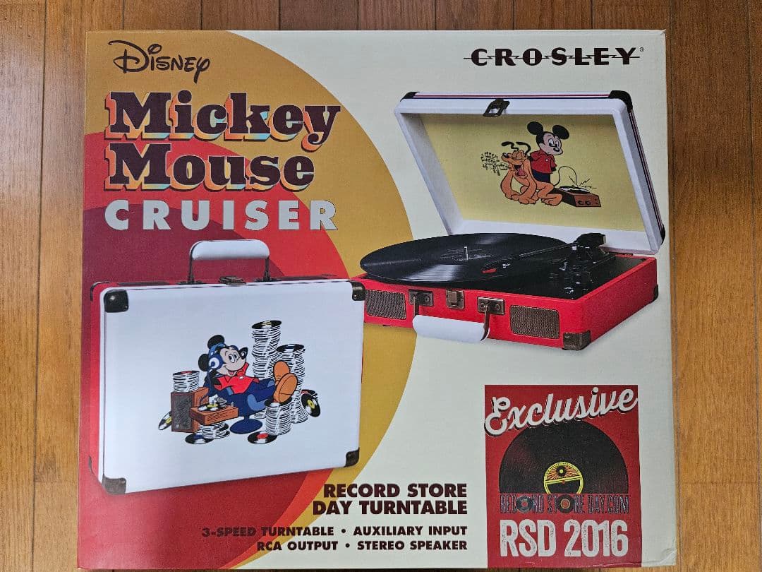☆レア☆ Disney × Crosley コラボ ポータブルレコードプレーヤー