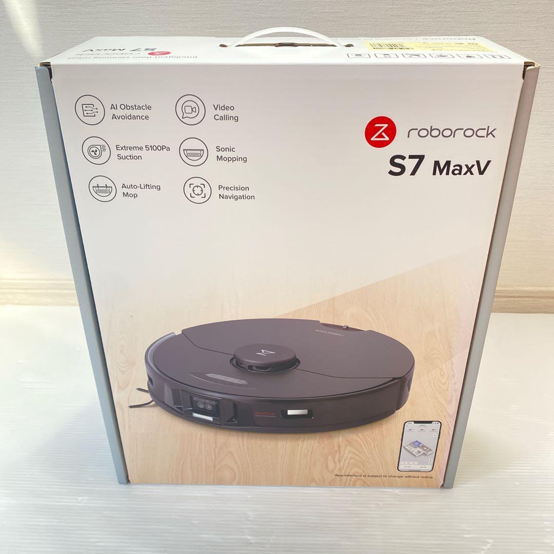 ROBOROCK S7 MaxV ブラック　ロボット掃除機　S7M52-04 楽天市場】ロボロック Roborock ROBOROCK S7MaxV S7M52-04 ロボット