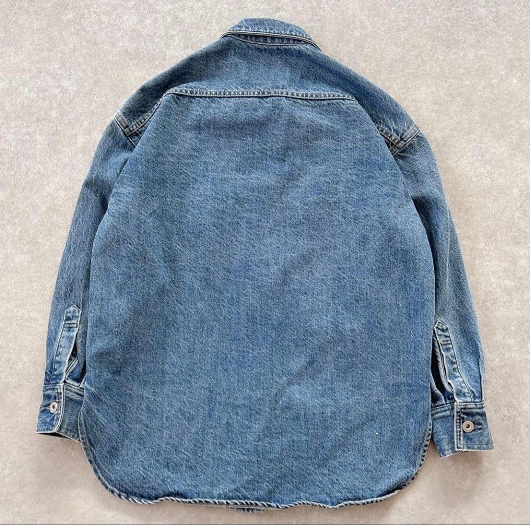美品 スピックアンドスパン 22SS デニムシャツ ジャケット ブルー 人気